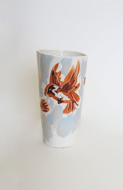 Pinte Oiseau - décor peint à la main