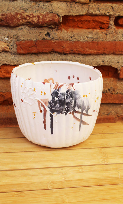 Vase en forme de demie bombonne